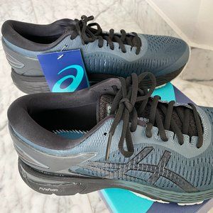 Asics Men's Gel-Kayano 25, Ironclad/Black, NWT